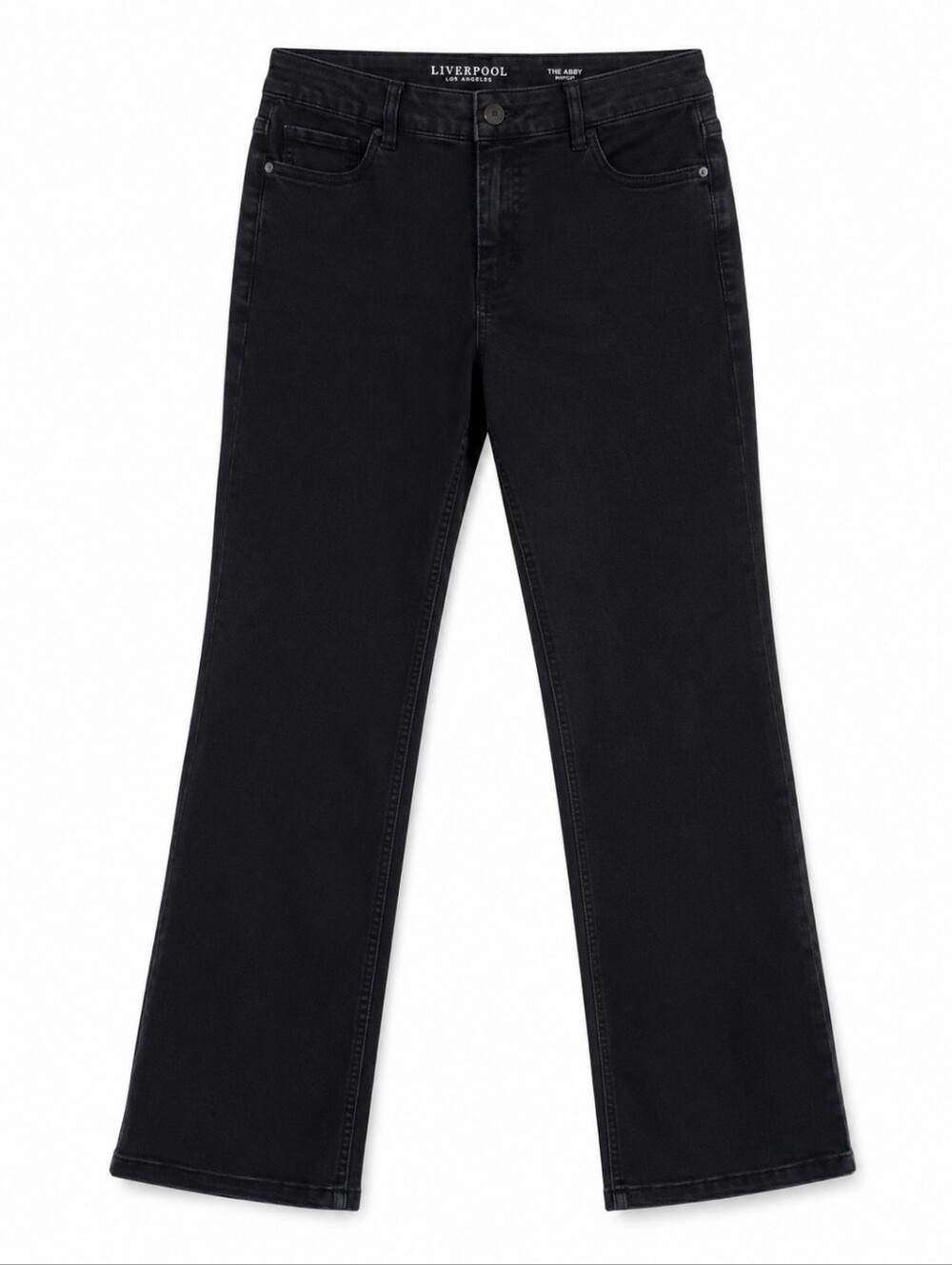 Liverpool Sadie's Straight Black Jeans Women's 6 Petite Stretch